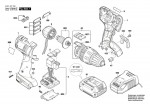 Bosch 3 601 JD7 100 Gsb 18 V-Ec Cordl Perc Screwdr 18 V / Eu Spare Parts